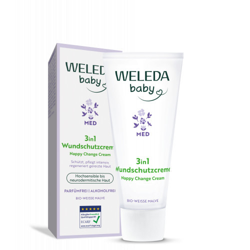 Weleda 3in1 Nappy Change Cream White Mallow Mähkmete vahetamise kreem 50ml
