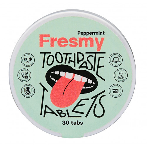 Fresmy Peppermint Toothpaste Tablets Hambapasta tabletid 30 tabs