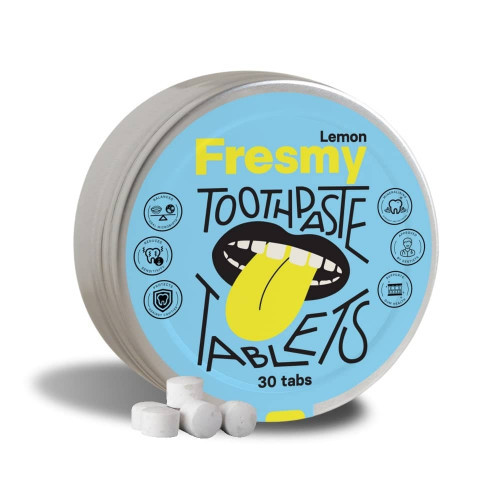 Fresmy Lemon Toothpaste Tablets Hambapasta tabletid 30 tabs