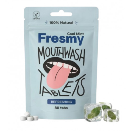 Fresmy Cool Mint Mouthwash Tablets Suuvee tabletid 80 tabs