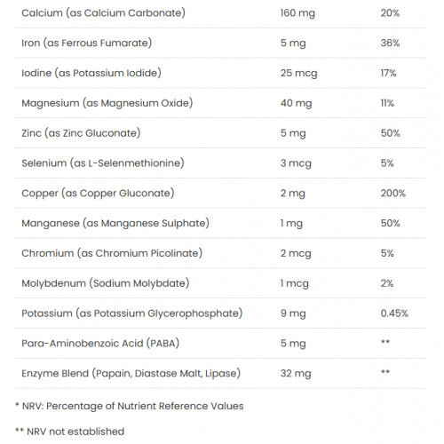 VPLab Nutrition Daily 1 Multivitamiinide ja mineraalainete kompleks 100 kapsulit