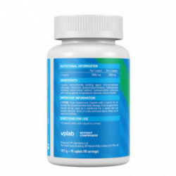 VPLab Nutrition L-Lysine Toidulisand L-lüsin 90 kapslit