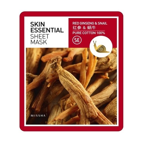 Missha Pure Source Cell Sheet mask oma ženšenni ja tigu lima 23g