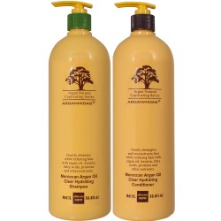 Arganmidas Komplekt: Moroccan Argan Oil Clear Hydrating šampoon ja juuksepalsam