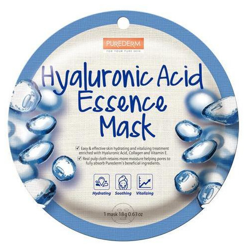 Purederm Hyaluronic Acid Essence Mask Hüaluroonhappe ekstraktiga näomask 18g