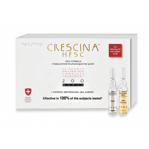 Crescina Re-Growth HFSC 200 Complete Treatment Woman Naistele 20amp. (10+10)