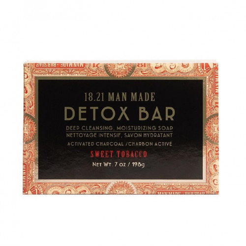 18.21 Man Made Detox Bar Deep Cleansing Soap Sweet Tobacco Puhastav seep 198g