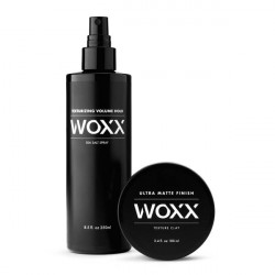 WOXX Sea Salt Spray & Texture Clay Set Juuksehoolduskomplekt meestele
