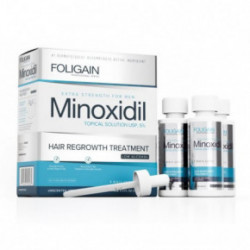 Foligain Low Alcohol Minoxidil 5% Hair Regrowth Treatment For Men Juuste kasvu stimulaator meestele 3 Kuud