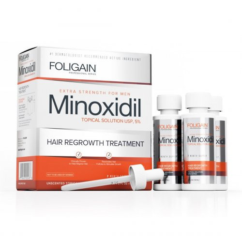 Foligain Minoxidil 5% Hair Regrowth Treatment For Men Juuste kasvu stimulaator meestele 3 Kuud