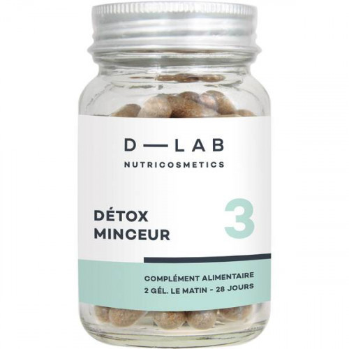 D-LAB Nutricosmetics Détox Minceur Food Supplemet For Slimming Detox Toidulisand 1 Kuu