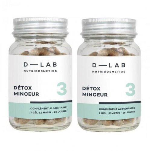 D-LAB Nutricosmetics Détox Minceur Toidulisand kehakaalu alandamiseks ja organismi puhastamiseks 1 Kuu