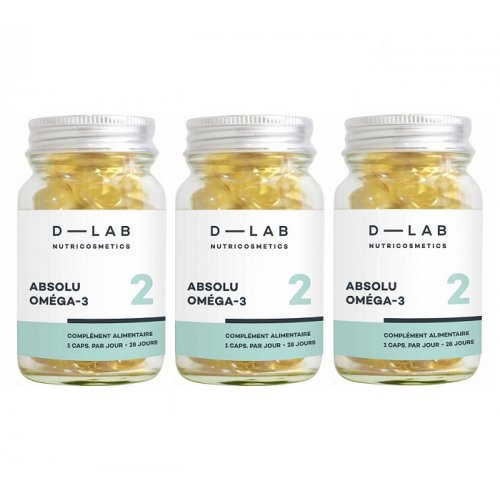 D-LAB Nutricosmetics Absolu Oméga-3 Pure Omega-3 Food Supplement Toidulisand 1 Kuu