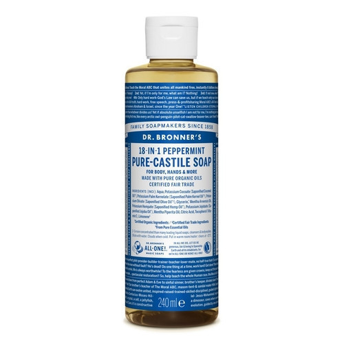 Dr. Bronner's Peppermint Pure-Castile Liquid Soap Piparmünt vedelseep 240ml