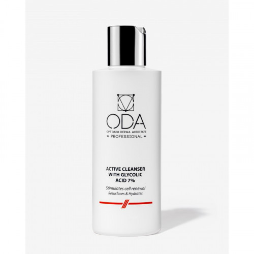 ODA Active Cleanser with Glycolic Acid 7% Aktiivne puhastaja 7% glükoolhappega 200ml