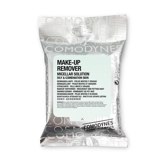 Comodynes Make-Up Remover Micellar Solution Oily & Combination skin Meigipuhastuslapid rasusele ja segatüüpi nahale 1 unit
