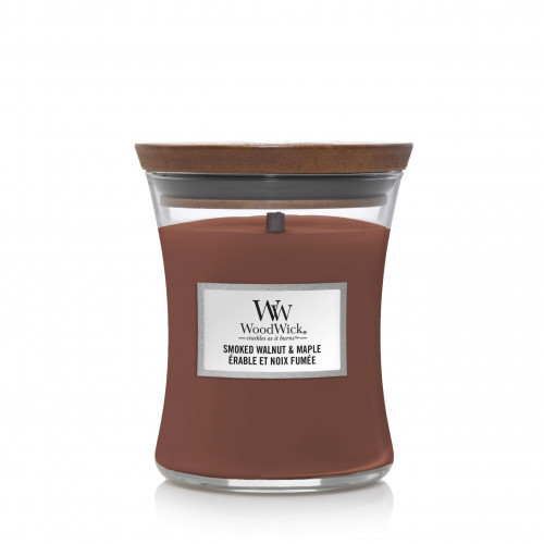 WoodWick Smoked Walnut & Maple Lõhnaküünal Heartwick