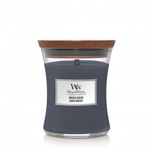 WoodWick Indigo Suede Lõhnaküünal Heartwick