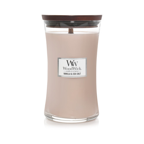 WoodWick Vanilla & Sea Salt Lõhnaküünal Heartwick