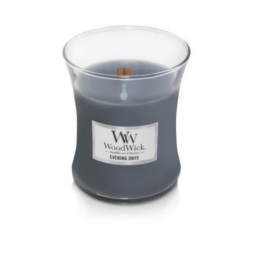 WoodWick Evening Onyx Lõhnaküünal Heartwick