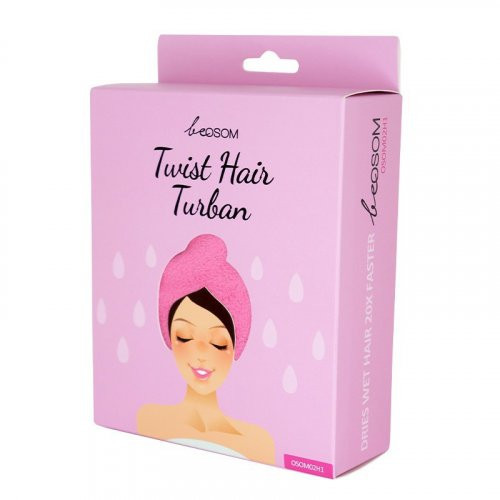 Be OSOM Twist Hair Turban Turbaan juustele Must