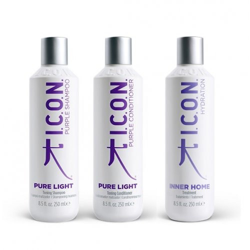 I.C.O.N. Pure Light Blond Haircare Set Juuksehoolduskomplekt