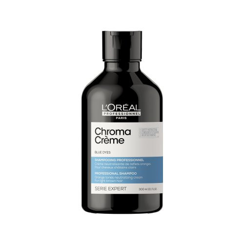 L'Oréal Professionnel Chroma Creme Blue Dyes Shampoo Kreemjas šampoon vaskjate (oranžide) toonide neutraliseerimiseks 300ml