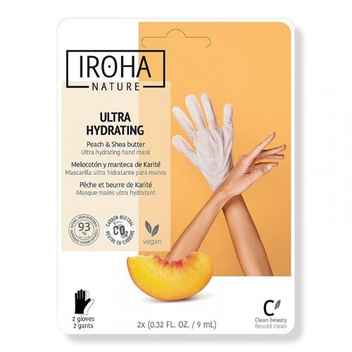 IROHA Regenerating Peach Hand & Nail Gloves Toitev kätemask virsikutega 1 tk