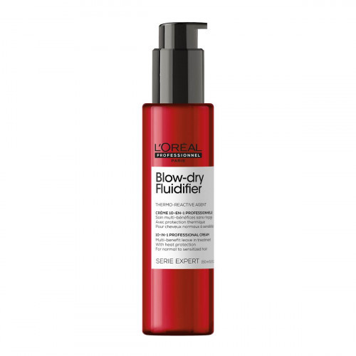 L'Oréal Professionnel Blow-Dry Fluidifier 10-in-1 Professional Leave-In Cream Jäetav kreem 150ml