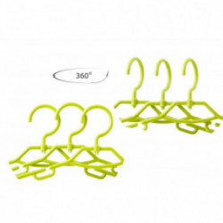 HomelyWorld WDO29 Colorful Plastic Hangers For Kids Lastele riidepuud Must