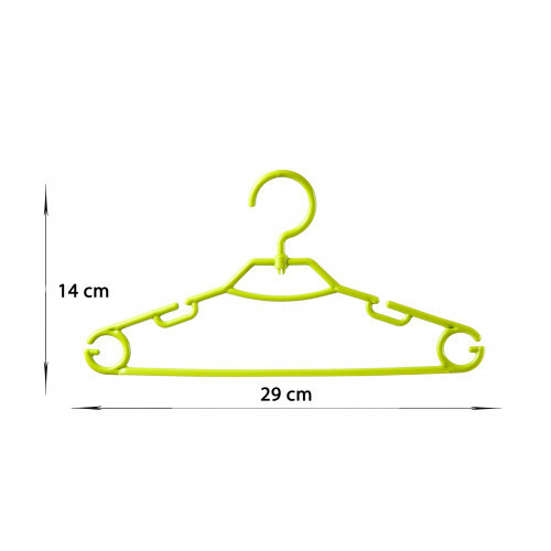 HomelyWorld WDO29 Colorful Plastic Hangers For Kids Lastele riidepuud Must