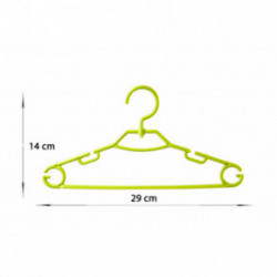 HomelyWorld WDO29 Colorful Plastic Hangers For Kids Lastele riidepuud Must
