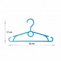 HomelyWorld WZM Colorful Plastic Hangers For Kids Lastele riidepuud 10 tk.