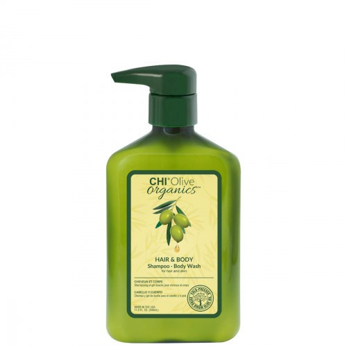 CHI Olive Organics Hair & Body Niisutav šampoon-dušigeel 340ml