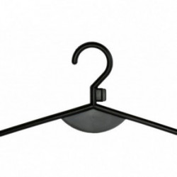 HomelyWorld W008 Thin Plastic Hangers for Clothes Riidepuud Juodas