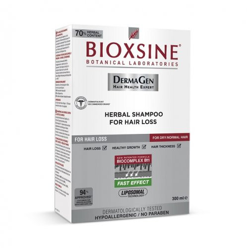 Bioxsine Dermagen Shampoo for Hair Loss Šampoon kuivadele ja normaalsetele juustele 300ml