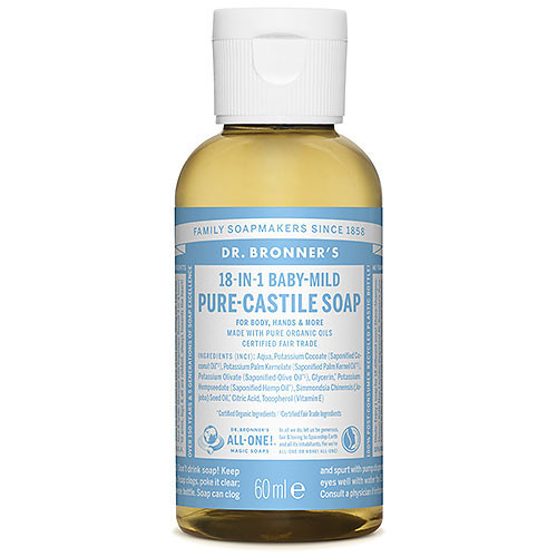 Dr. Bronner's Baby-Mild Unscented Pure-Castile Liquid Soap Lõhnatu beebidele vedelseep 240ml