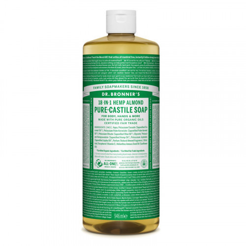 Dr. Bronner's Almond Pure-Castile Liquid Soap Martsipan vedelseep 240ml