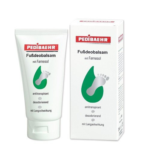 Pedibaehr Fussdeobalsam Dezodoruojamasis pėdų balzamas su farnezoliu 75ml