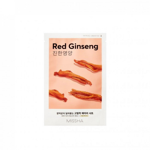 Missha Airy Fit Sheet Mask Red Ginseng Näomask 19g