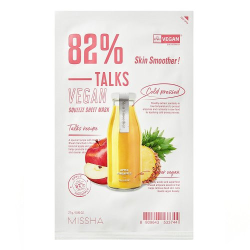 Missha Talks Vegan Squeeze Sheet Mask Lehtmask Super Energizer
