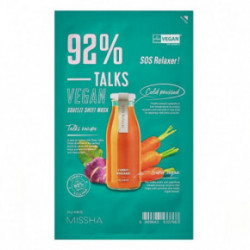 Missha Talks Vegan Squeeze Sheet Mask Lehtmask Super Energizer