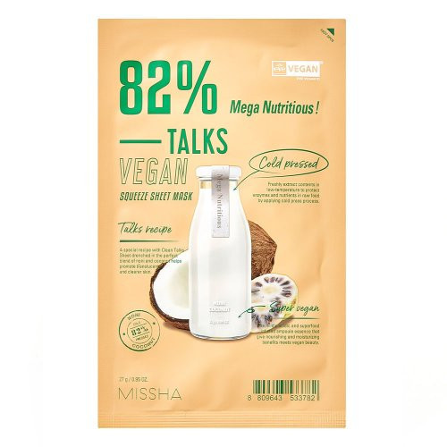 Missha Talks Vegan Squeeze Sheet Mask Lehtmask Super Energizer
