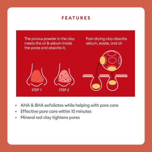 Missha Amazon Red Clay Pore Mask Näomask 110ml