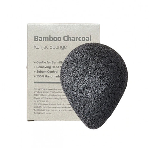 Purito Bamboo Charcoal Konjac Sponge Näopesukäsn 1 tk