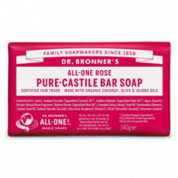 Dr. Bronner's Rose Pure-Castile Bar Soap Roosilõhnaga sügavpuhastav seep 140g