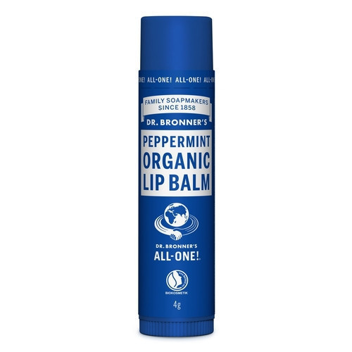 Dr. Bronner's Peppermint Organic Lip Balm Orgaaniline huulepalsam piparmündiõliga 4g
