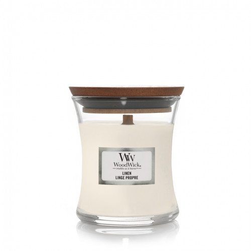 WoodWick Linen Lõhnaküünal Heartwick