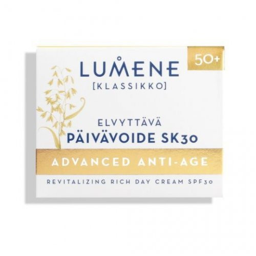 Lumene Klassikko Advanced Revitalizing Rich Day Cream SPF30 Vananemise märke vähendav kreem SPF30-ga 50ml
