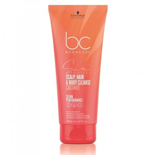 Schwarzkopf Professional BC Sun Protect Scalp, Hair & Body Cleanse Peanaha, juuste ja keha šampoon 200ml